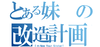 とある妹の改造計画（Ｉ'ｍ Ｎｏｗ Ｙｏｕｒ Ｓｉｓｔｅｒ！）