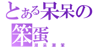 とある呆呆の笨蛋（潮呆潮笨）