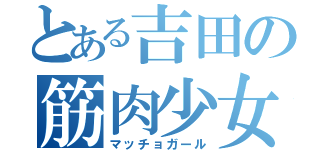 とある吉田の筋肉少女（マッチョガール）