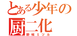 とある少年の厨二化（野咲ミツル）