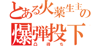 とある火薬生主の爆弾投下待ち（凸待ち）