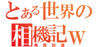 とある世界の相機記ｗ（角色扮演）