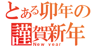 とある卯年の謹賀新年（Ｎｅｗ ｙｅａｒ）