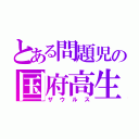 とある問題児の国府高生（ザウルス）