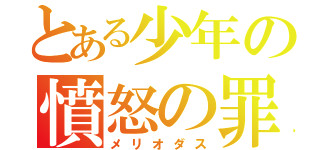 とある少年の憤怒の罪（メリオダス）