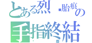 とある烈焰胎痕の手指終結者（耍廢）