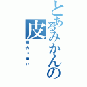 とあるみかんの皮（猫大っ嫌い）