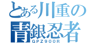 とある川重の青銀忍者（ＧＰＺ９００Ｒ）