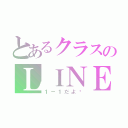 とあるクラスのＬＩＮＥ（１－１だよ〜）