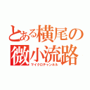 とある横尾の微小流路（マイクロチャンネル）