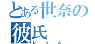 とある世奈の彼氏（しゅん）