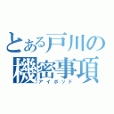 とある戸川の機密事項（アイポッド）