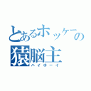 とあるホッケーマスクの猿脳主（ハイホーイ）