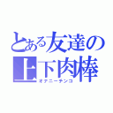 とある友達の上下肉棒（オナニーチンコ）