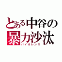 とある中谷の暴力沙汰（バイオレンス）