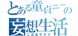 とある童貞ニートの妄想生活（二次元ヲタク）