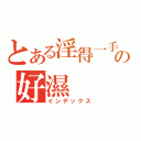 とある淫得一手の好濕（インデックス）