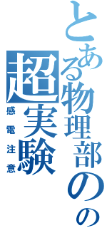 とある物理部のの超実験（感電注意）