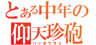 とある中年の仰天珍砲（ハッポウサイ）