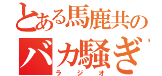 とある馬鹿共のバカ騒ぎ（ラジオ）