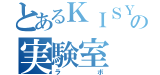 とあるＫＩＳＹＵの実験室（ラボ）