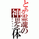 とある霊魂の神思念体（スピリット）