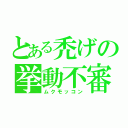 とある禿げの挙動不審（ムクモッコン）