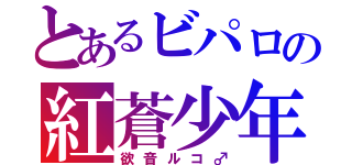 とあるビパロの紅蒼少年（欲音ルコ♂）