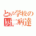 とある学校の厨二病達（痛い）