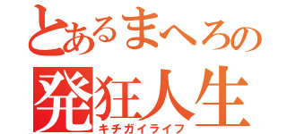 とあるまへろの発狂人生（キチガイライフ）