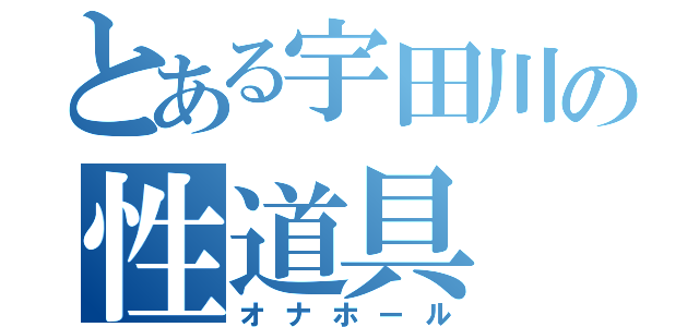 とある宇田川の性道具（オナホール）