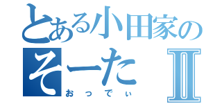 とある小田家のそーたⅡ（おっでぃ）