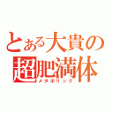 とある大貴の超肥満体（メタボリック）