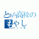 とある高校のもやし（ひょろ棗）