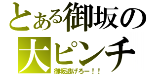 とある御坂の大ピンチ（御坂逃げろー！！）