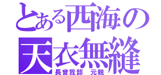 とある西海の天衣無縫（長曾我部 元親）