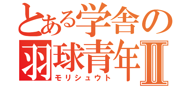 とある学舎の羽球青年Ⅱ（モリシュウト）