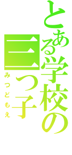 とある学校の三つ子（みつどもえ）