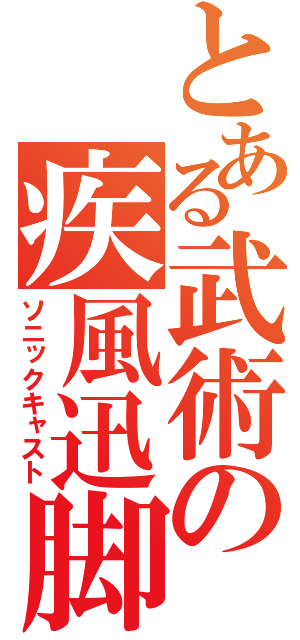 とある武術の疾風迅脚（ソニックキャスト）