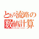 とある流路の数値計算（シミュレーション）