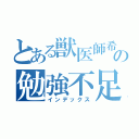 とある獣医師希望のの勉強不足（インデックス）