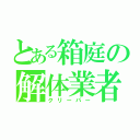 とある箱庭の解体業者（クリーパー）