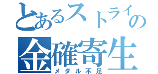 とあるストライカーの金確寄生（メダル不足）