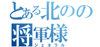 とある北のの将軍様（ジェネラル）