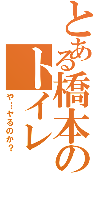 とある橋本のトイレ（や…ヤるのか？）