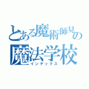 とある魔術師見習いの魔法学校記録（インデックス）