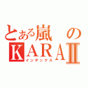 とある嵐のＫＡＲＡⅡ（インデックス）