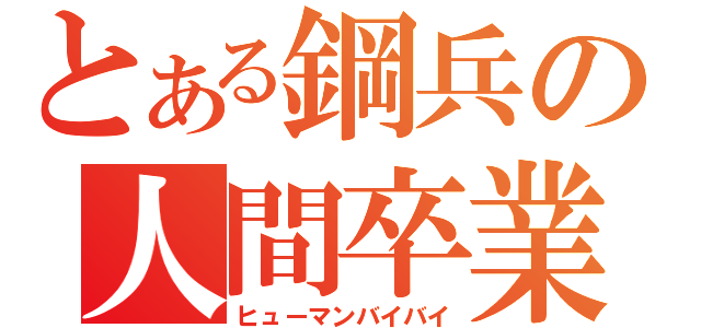 とある鋼兵の人間卒業（ヒューマンバイバイ）