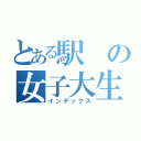 とある駅の女子大生（インデックス）