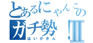 とあるにゃんこのガチ勢！Ⅱ（はいかきん）